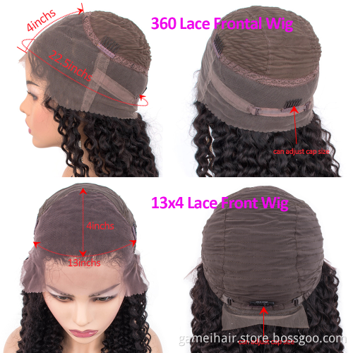 2021wholesale long 18-32" 100% brazilian virgin transparent closure 360 lace front straight perruque lace front human hair wig